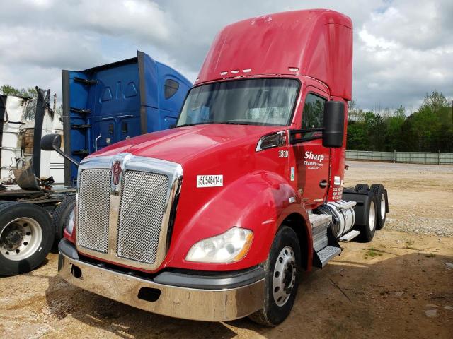 1XKYDP9X4FJ412963 - 2015 KENWORTH CONSTRUCTI T680 RED photo 2