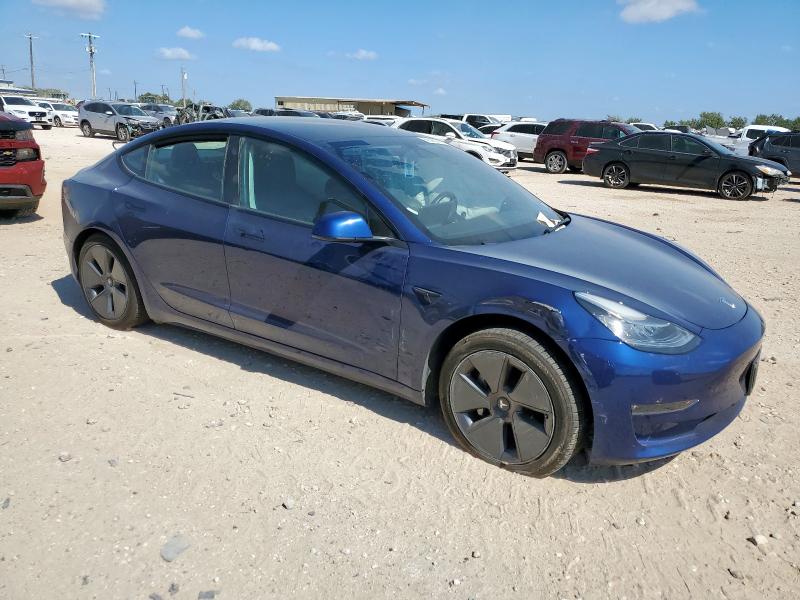 5YJ3E1EBXNF261269 - 2022 TESLA MODEL 3 Azul foto 4