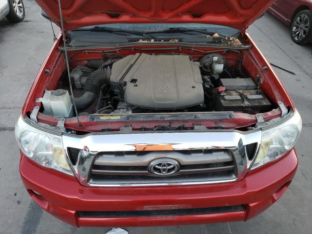 5TEUU4EN7AZ682085 - 2010 TOYOTA TACOMA ACCESS CAB წითელი ფოტო 11