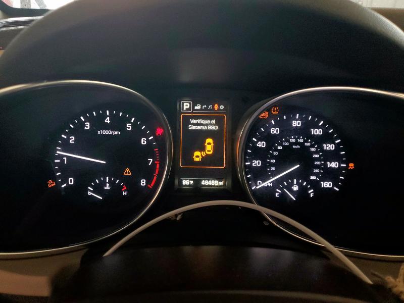 5XYZU3LB5JG518661 - 2018 HYUNDAI SANTA FE S ORANGE photo 9