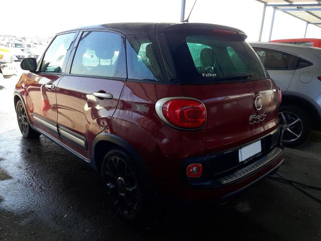 ZFBCFADH7GZ037685 - 2016 FIAT 500L TREKKING BURGUNDY photo 2