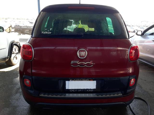 ZFBCFADH7GZ037685 - 2016 FIAT 500L TREKKING BURGUNDY photo 6