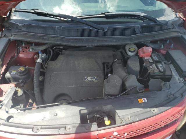 1FMHK7F85BGA14291 - 2011 FORD EXPLORER LIMITED 红色 照片 12