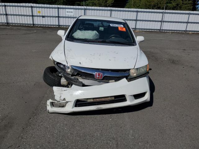 19XFA1F53AE068706 - 2010 HONDA CIVIC LX WHITE photo 5