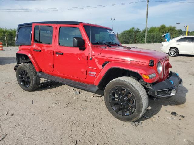 1C4JJXP61NW108376 - 2022 JEEP WRANGLER U SAHARA 4XE RED photo 4