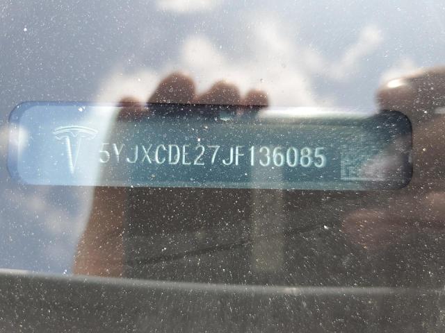 5YJXCDE27JF136085 - 2018 TESLA MODEL X Ağ foto 12