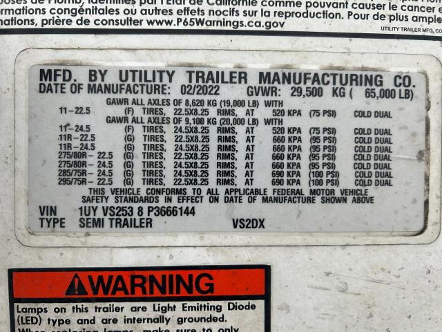 1UYVS2538P3666144 - 2022 UTILITY VS2DX WHITE photo 10