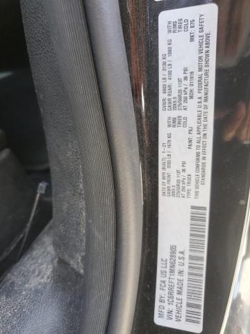 1C6RREFT1MN628905 - 2021 RAM 1500 BIG HORN/LONE STAR BLACK photo 12