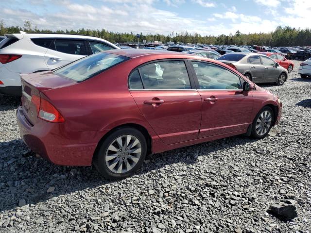 2HGFA16009H007478 - 2009 HONDA CIVIC EXL ბურგუნდია ფოტო 3