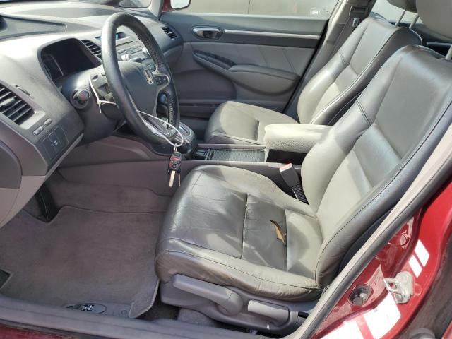 2HGFA16009H007478 - 2009 HONDA CIVIC EXL BURGUNDY photo 7