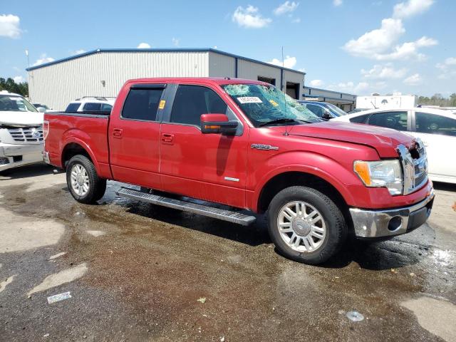 1FTFW1CT0BFD34629 - 2011 FORD F150 SUPERCREW RED photo 4