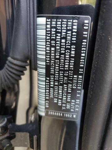 3VW517AT4EM819941 - 2014 VOLKSWAGEN BEETLE BLACK photo 12