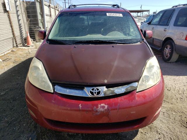 5TDZK22C08S214967 - 2008 TOYOTA SIENNA XLE BURGUNDY photo 5