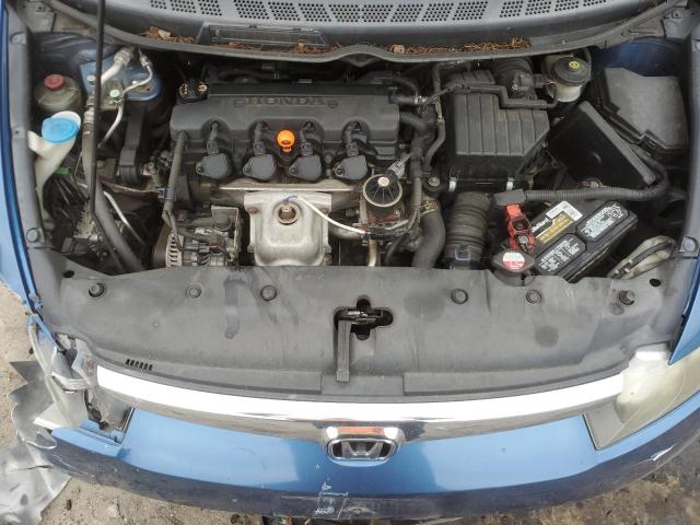 1HGFA16858L009282 - 2008 HONDA CIVIC EX BLUE photo 11