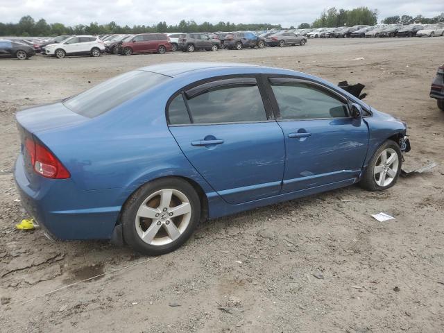 1HGFA16858L009282 - 2008 HONDA CIVIC EX BLUE photo 3
