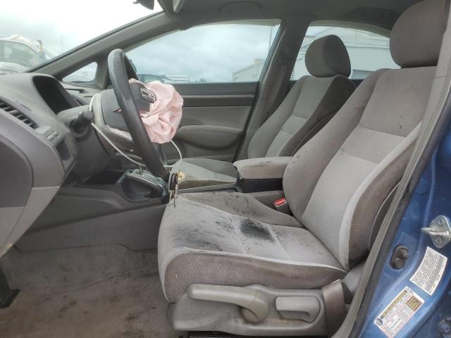 1HGFA16858L009282 - 2008 HONDA CIVIC EX BLUE photo 7