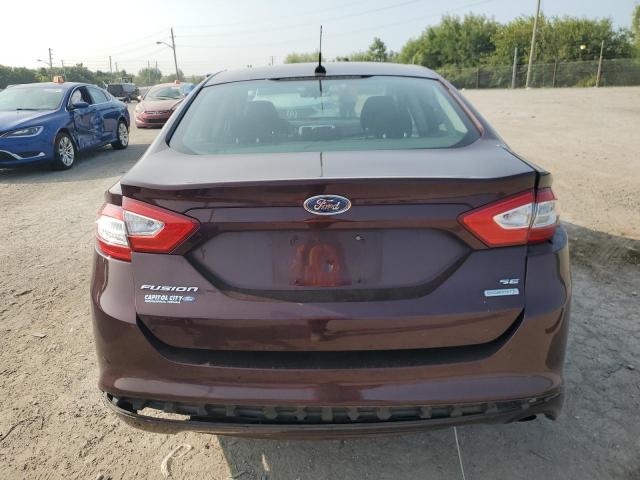 3FA6P0HR9DR278366 - 2013 FORD FUSION SE BURGUNDY photo 6