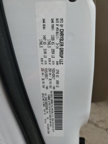 2C4RC1BG8ER325894 - 2014 CHRYSLER TOWN & COU TOURING WHITE photo 13