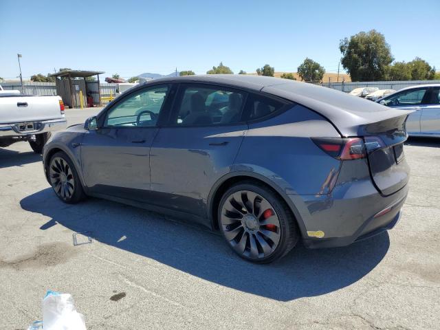 7SAYGDEF0NF346208 - 2022 TESLA MODEL Y GRAY photo 2