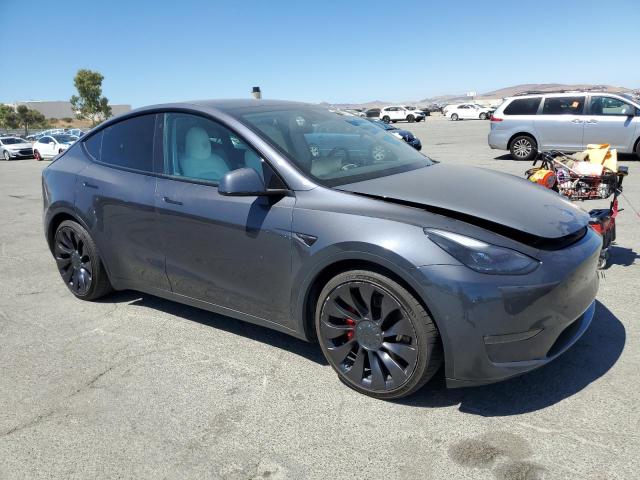7SAYGDEF0NF346208 - 2022 TESLA MODEL Y GRAY photo 4