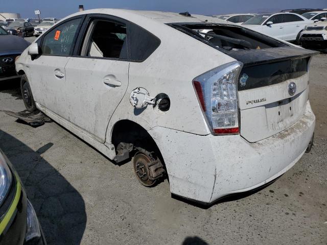 JTDKN3DU1B5316151 - 2011 TOYOTA PRIUS WHITE photo 2