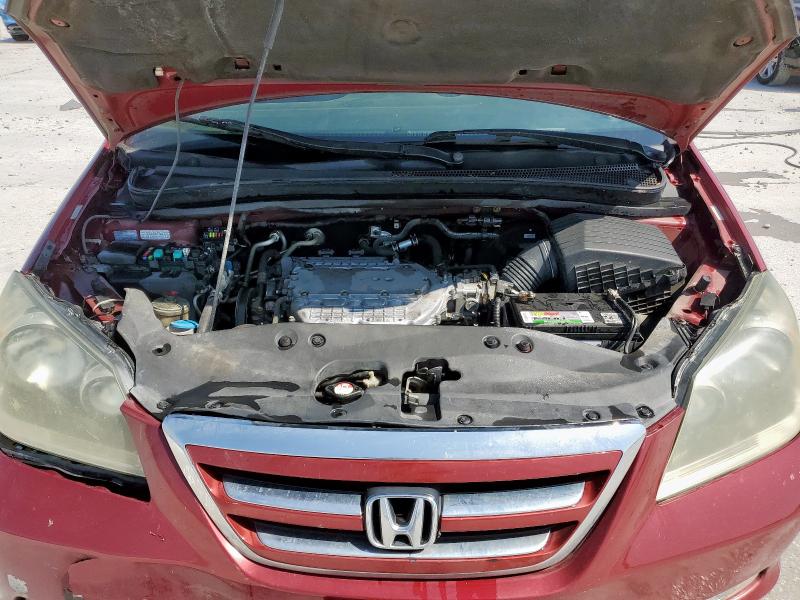 5FNRL38836B005469 - 2006 HONDA ODYSSEY TOURING წითელი ფოტო 12