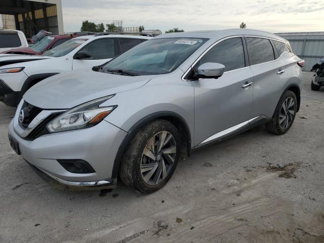 5N1AZ2MH1FN205212 - 2015 NISSAN MURANO S SILVER photo 1