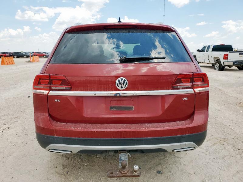 1V2WR2CA5KC591006 - 2019 VOLKSWAGEN ATLAS SE მუქწითელი ფოტო 6