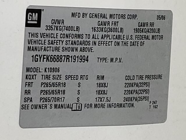 1GYFK66887R191994 - 2007 CADILLAC ESCALADE ESV CREAM photo 13