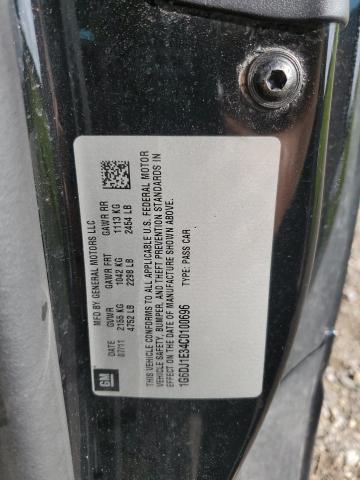 1G6DJ1E34C0100696 - 2012 CADILLAC CTS PERFORMANCE COLLECTION Черный фото 12