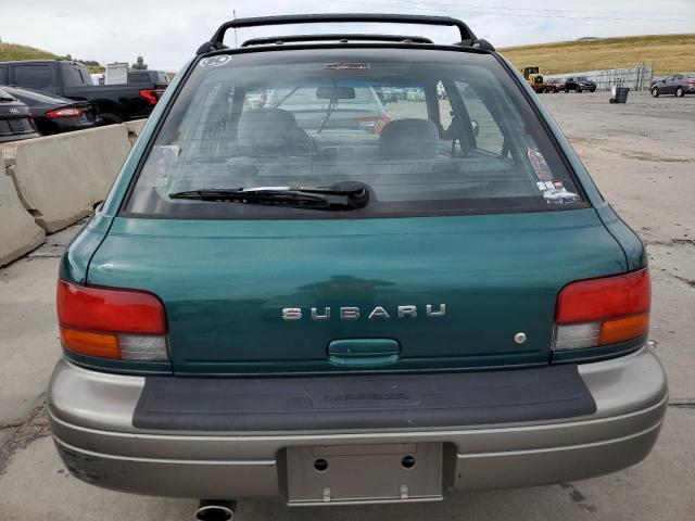 JF1GF4856VG818602 - 1997 SUBARU IMPREZA OUTBACK GREEN photo 6