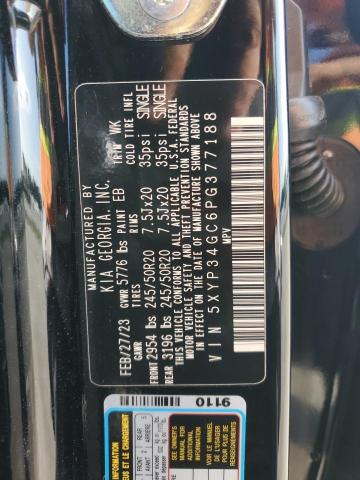 5XYP34GC6PG377188 - 2023 KIA TELLURIDE EX BLACK photo 13