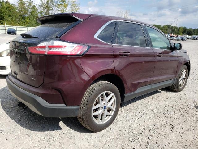 2FMPK4J9XNBA20075 - 2022 FORD EDGE SEL MAROON photo 3