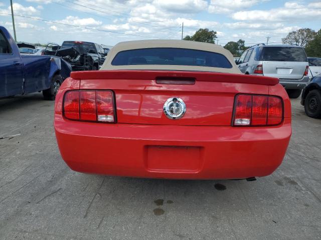 1ZVFT84NX75297942 - 2007 FORD MUSTANG RED photo 6