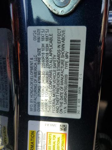 5J6RS4H79SL009009 - 2025 HONDA CR-V EXL BLUE photo 13