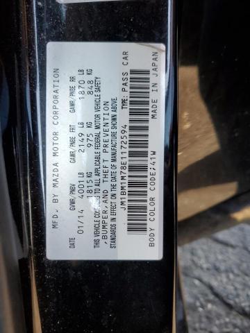 JM1BM1M78E1172594 - 2014 MAZDA 3 GRAND TOURING 黑色 照片 12