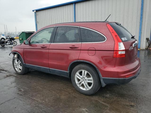 JHLRE4H78AC013583 - 2010 HONDA CR-V EXL MAROON photo 2