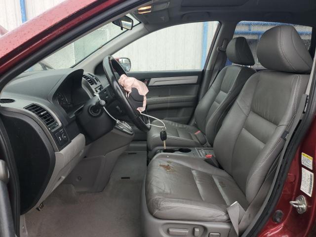 JHLRE4H78AC013583 - 2010 HONDA CR-V EXL MAROON photo 7