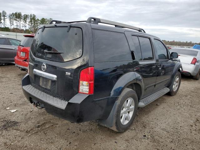 5N1AR18UX8C629939 - 2008 NISSAN PATHFINDER S BLACK photo 3