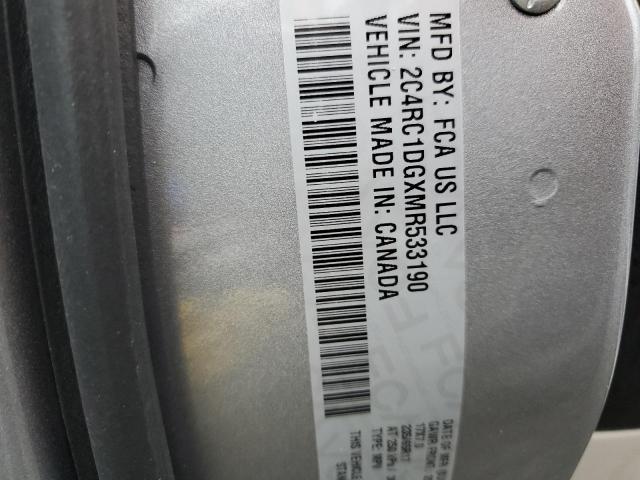 2C4RC1DGXMR533190 - 2021 CHRYSLER VOYAGER LXI GRAY photo 13