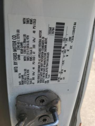 NM0LS7E75H1303025 - 2017 FORD TRANSIT CONNECT XL WHITE photo 13