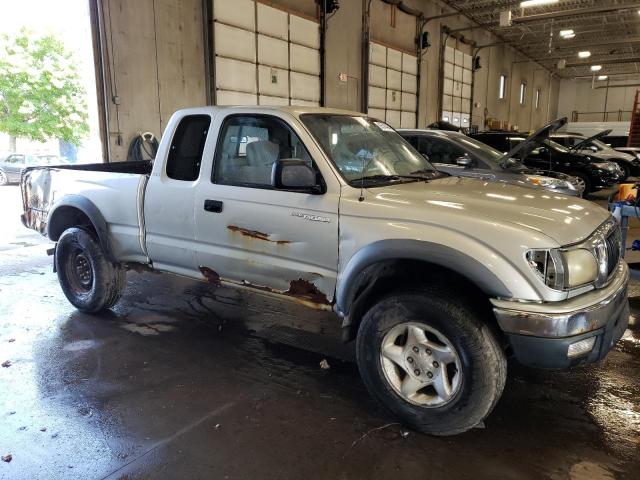 5TEWN72N91Z792180 - 2001 TOYOTA TACOMA XTRACAB SILVER photo 4