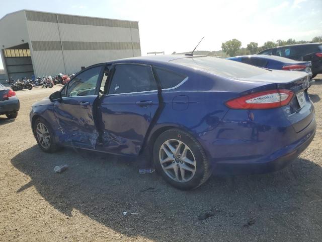 1FA6P0H7XG5128837 - 2016 FORD FUSION SE BLUE photo 2