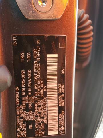 JTEBU5JR1J5533370 - 2018 TOYOTA 4RUNNER SR5/SR5 PREMIUM Темно-сірий фото 12