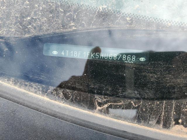 4T1BF1FK5HU687868 - 2017 TOYOTA CAMRY LE SILVER photo 12