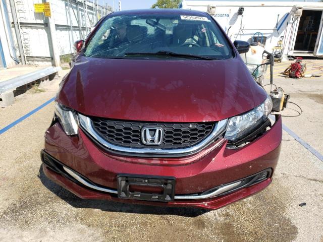 19XFB2F54EE008314 - 2014 HONDA CIVIC LX MAROON photo 5