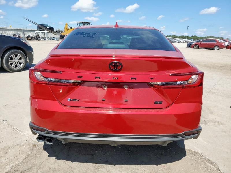 4T1DAACK4SU047492 - 2025 TOYOTA CAMRY XSE RED photo 6