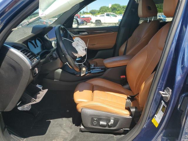 5UXTY3C07L9C48234 - 2020 BMW X3 SDRIVE30I BLUE photo 7