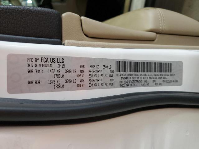 1C4RJFAG5KC754242 - 2019 JEEP GRAND CHER LAREDO WHITE photo 14