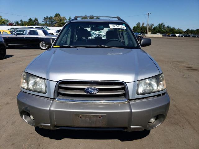 JF1SG65634H720460 - 2004 SUBARU FORESTER 2.5XS SILVER photo 5